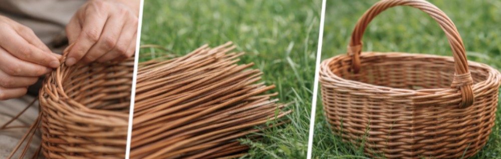 Cosuri impletite din rachita Basketful