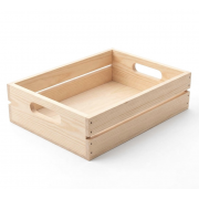 Ladita lemn cu manere 30x20x10 cm