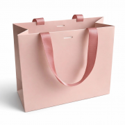 Punga cadou Roz pudra Soft Touch culori uni 20x25x11cm carton premium 250g