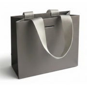 Punga cadou Silver pudra Soft Touch culori uni 20x25x11cm carton premium 250g