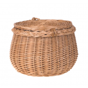 Cos rotund din rachita cu capac