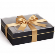 cutie neagra carton cu fereastra