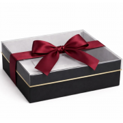 cutie neagra carton cu fereastra