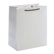 Punga alba pentru cadouri din carton gros