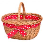 Cos rachita cu panglica decorativa pentru cadouri