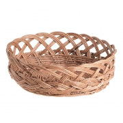Cos rotund din rachita pentru servire si prezentare, 35x10 cm