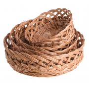 Cosuri din rachita naturala cu margine decorativa