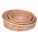 Set de cosuri rotunde din rachita naturala, diametre 25, 30 si 35 cm