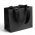 Punga cadou Neagra pudra Soft Touch culori uni 20x25x11cm carton premium 250g