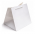 Punga cadou alba patrata 20x23x20 cm carton 215g si snur textil