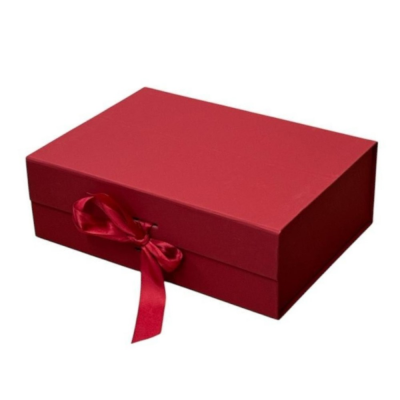 Cutie rosu bordo de cadouri din gama lux