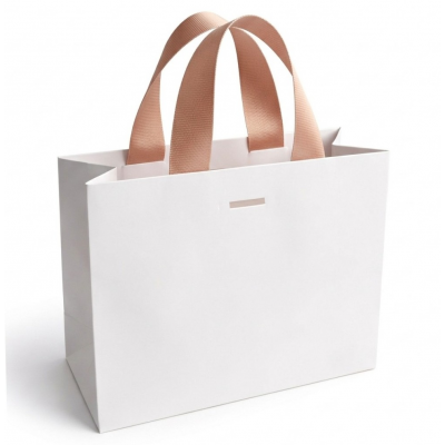 Punga cadou Alba Soft Touch culori uni 20x25x11cm carton premium 250g