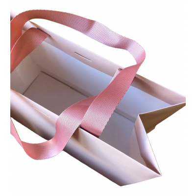 Punga carton gros soft touch 20x25x11 culoare roz pudra