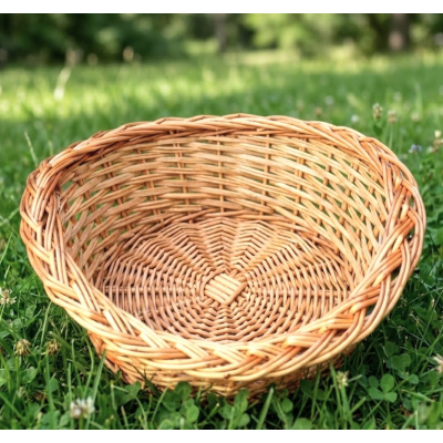 Cos cadou rotund din rachita pentru aranjamente, dimensiuni S-XL