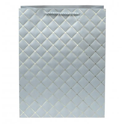 Punga argintie carton embosat
