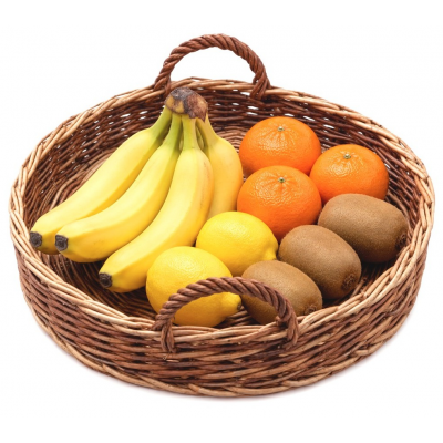 tavi impletite pentru servire fructe