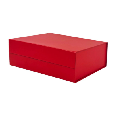 cutie rosie cadou cu inchidere magnet