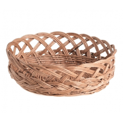 Cos rotund din rachita pentru servire si prezentare, 35x10 cm