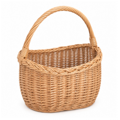 Cos elegant din rachita pentru cadouri si cumparaturi