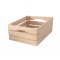 Ladita din lemn natur cu manere 30x25x15 cm